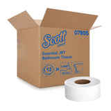 Scott® Essential JRT Toilet Tissue White 2-Ply Jumbo Size Cored Roll Continuous Sheet 3-11/20 Inch X 1000 Foot (449758_RL) 1/RL