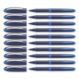 Schneider® One Business Roller Ball Pen, Stick, Fine 0.6 mm, Blue Ink, Blue Barrel, 10/Box (RED183003) Box of 10