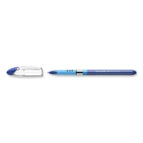 Schneider® Slider Basic Ballpoint Pen, Stick, Medium 0.8 mm, Blue Ink, Blue Barrel, 10/Box (RED151103) Box of 10