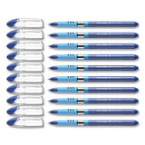 Schneider® Slider Basic Ballpoint Pen, Stick, Medium 0.8 mm, Blue Ink, Blue Barrel, 10/Box (RED151103) Box of 10