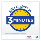 Clorox Healthcare® Bleach Germicidal Wipes, 1-Ply, 6.75 x 9, Unscented, White, 70/Canister (CLO35309CT) 6 Canisters of 70