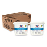 Clorox Healthcare® Bleach Germicidal Wipes, 1-Ply, 12 x 12, Unscented, White, 110/Canister, 2 Canisters/Carton (CLO30358CT) Case of 2