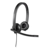 Logitech® H570e Binaural Over The Head Wired Headset, Black (LOG981000574) Each