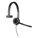 Logitech® H570e Monaural Over The Head Wired Headset, Black (LOG981000570) Each