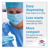 Clorox Healthcare® Bleach Germicidal Wipes, 1-Ply, 6.75 x 9, Unscented, White, 100 Wipes/Flat Pack, 6 Packs/Carton (CLO32621) Case of 6