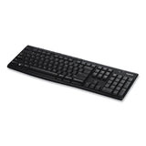 Logitech® K270 Wireless Keyboard, USB Unifying Receiver, Black (LOG920003051) Each