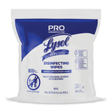 LYSOL® Brand Professional Disinfecting Wipe Bucket Refill, 1-Ply, 6 x 8, Lemon and Lime Blossom, White, 800 Wipes/Bag, 2 Refill Bags/CT (RAC99857CT) Case of 2