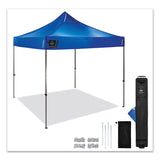 ergodyne® Shax 6000 Heavy-Duty Pop-Up Tent, Single Skin, 10 ft x 10 ft, Polyester/Steel, Blue, Ships in 1-3 Business Days (EGO12905) Each