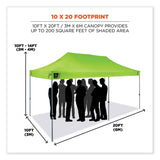 ergodyne® Shax 6015 Heavy-Duty Pop-Up Tent, Single Skin, 10 ft x 20 ft, Polyester/Steel, Lime, Ships in 1-3 Business Days (EGO12915) Each