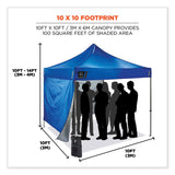 ergodyne® Shax 6051 Heavy-Duty Pop-Up Tent Kit, Single Skin, 10 ft x 10 ft, Polyester/Steel, Blue, Ships in 1-3 Business Days (EGO12952) Each