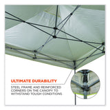 ergodyne® Shax 6053 Enclosed Pop-Up Tent Kit, Single Skin, 10 ft x 10 ft, Polyester/Steel, Lime, Ships in 1-3 Business Days (EGO12976) Each
