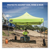 ergodyne® Shax 6053 Enclosed Pop-Up Tent Kit, Single Skin, 10 ft x 10 ft, Polyester/Steel, Blue, Ships in 1-3 Business Days (EGO12977) Each