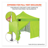 ergodyne® Shax 6096 Pop-Up Tent Sidewall with Zipper, Single Skin, 10 ft x 10 ft, Polyester, Lime, Ships in 1-3 Business Days (EGO12978) Each