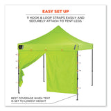 ergodyne® Shax 6096 Pop-Up Tent Sidewall with Zipper, Single Skin, 10 ft x 10 ft, Polyester, Lime, Ships in 1-3 Business Days (EGO12978) Each