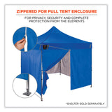 ergodyne® Shax 6096 Pop-Up Tent Sidewall with Zipper, Single Skin, 10 ft x 10 ft, Polyester, Blue, Ships in 1-3 Business Days (EGO12979) Each