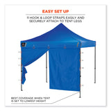ergodyne® Shax 6096 Pop-Up Tent Sidewall with Zipper, Single Skin, 10 ft x 10 ft, Polyester, Blue, Ships in 1-3 Business Days (EGO12979) Each