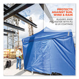 ergodyne® Shax 6096 Pop-Up Tent Sidewall with Zipper, Single Skin, 10 ft x 10 ft, Polyester, Blue, Ships in 1-3 Business Days (EGO12979) Each