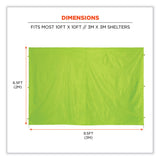 ergodyne® Shax 6054 Pop-Up Tent Sidewall Kit, Single Skin, 10 ft x 10 ft, Polyester, Lime, Ships in 1-3 Business Days (EGO12984) Each