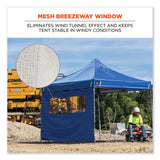 ergodyne® Shax 6092 Pop-Up Tent Sidewall with Mesh Window, Single Skin, 10 ft x 10 ft, Polyester, Blue, Ships in 1-3 Business Days (EGO12987) Each