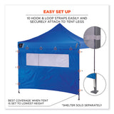 ergodyne® Shax 6092 Pop-Up Tent Sidewall with Mesh Window, Single Skin, 10 ft x 10 ft, Polyester, Blue, Ships in 1-3 Business Days (EGO12987) Each