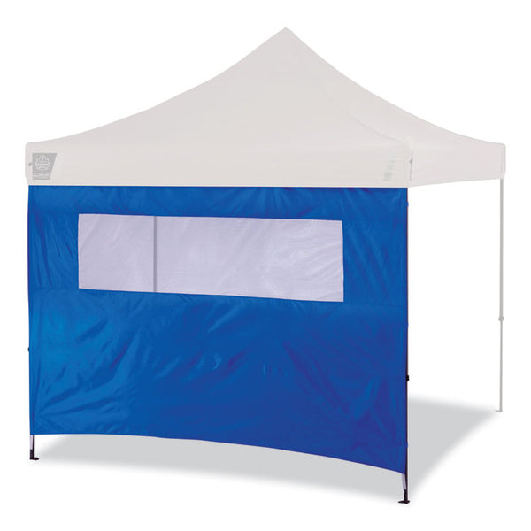 ergodyne® Shax 6092 Pop-Up Tent Sidewall with Mesh Window, Single Skin, 10 ft x 10 ft, Polyester, Blue, Ships in 1-3 Business Days (EGO12987)