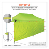 ergodyne® Shax 6097 Pop-Up Tent Sidewall, Single Skin, 10 ft x 10 ft, Polyester, Lime, Ships in 1-3 Business Days (EGO12995) Each