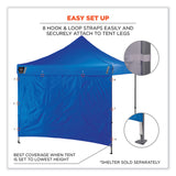 ergodyne® Shax 6098 Pop-Up Tent Sidewall, Single Skin, 10 ft x 10 ft, Polyester, Blue, Ships in 1-3 Business Days (EGO12997) Each