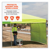 ergodyne® Shax 6098 Pop-Up Tent Sidewall, Single Skin, 10 ft x 10 ft, Polyester, Lime, Ships in 1-3 Business Days (EGO12998) Each