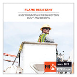 ergodyne® GloWear 8263FRHL Class 2 FR Safety Economy Hook and Loop Vest, Modacrylic Mesh/Cotton, S/M, Lime, Ships in 1-3 Business Days (EGO21863) Each
