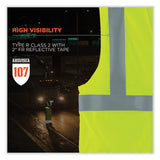 ergodyne® GloWear 8263FRHL Class 2 FR Safety Economy Hook and Loop Vest, Modacrylic Mesh/Cotton, S/M, Lime, Ships in 1-3 Business Days (EGO21863) Each