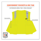 ergodyne® GloWear 8263FRHL Class 2 FR Safety Economy Hook and Loop Vest, Modacrylic Mesh/Cotton, L/XL Lime, Ships in 1-3 Business Days (EGO21865) Each