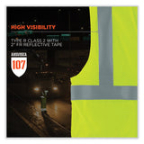 ergodyne® GloWear 8263FRHL Class 2 FR Safety Economy Hook/Loop Vest, Modacrylic Mesh/Cotton, 2XLa/3XL, Lime, Ships in 1-3 Business Days (EGO21867) Each