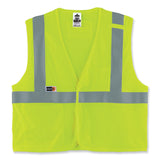 ergodyne® GloWear 8263FRHL Class 2 FR Safety Economy Hook/Loop Vest, Modacrylic Mesh/Cotton, 2XLa/3XL, Lime, Ships in 1-3 Business Days (EGO21867) Each