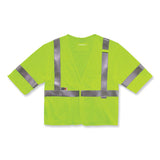 ergodyne® GloWear 8356FRHL Class 3 FR Hook and Loop Safety Vest with Sleeves, Modacrylic. 2XL/3XL, Lime, Ships in 1-3 Business Days (EGO22217) Each