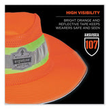 ergodyne® GloWear 8935 Hi-Vis Ranger Sun Hat, Polyester, Large/X-Large, Orange, Ships in 1-3 Business Days (EGO23258) Each