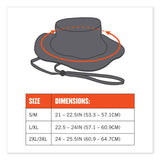 ergodyne® GloWear 8935 Hi-Vis Ranger Sun Hat, Polyester, Small/Medium, Lime, Ships in 1-3 Business Days (EGO23259) Each