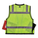 ergodyne® GloWear 8253HDZ Class 2 Heavy-Duty Mesh Surveyors Vest, Polyester, Small/Medium, Lime, Ships in 1-3 Business Days (EGO23323) Each