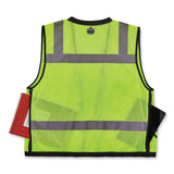 ergodyne® GloWear 8253HDZ Class 2 Heavy-Duty Mesh Surveyors Vest, Polyester, 2X-Large/3X-Large, Lime, Ships in 1-3 Business Days (EGO23327) Each