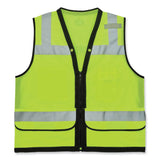 ergodyne® GloWear 8253HDZ Class 2 Heavy-Duty Mesh Surveyors Vest, Polyester, 4X-Large/5X-Large, Lime, Ships in 1-3 Business Days (EGO23329) Each