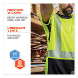ergodyne® GloWear 8283BK Class 2 Lightweight Performance Hi-Vis T-Shirt, Polyester, Large, Lime, Ships in 1-3 Business Days (EGO23504) Each
