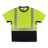 ergodyne® GloWear 8283BK Class 2 Lightweight Performance Hi-Vis T-Shirt, Polyester, 5X-Large, Lime, Ships in 1-3 Business Days (EGO23509) Each