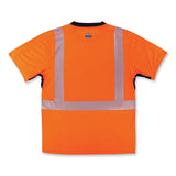 ergodyne® GloWear 8283BK Class 2 Lightweight Performance Hi-Vis T-Shirt, Polyester, Large, Orange, Ships in 1-3 Business Days (EGO23514) Each