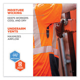 ergodyne® GloWear 8283BK Class 2 Lightweight Performance Hi-Vis T-Shirt, Polyester, 2X-Large, Orange, Ships in 1-3 Business Days (EGO23516) Each