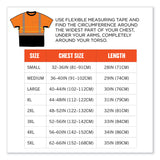ergodyne® GloWear 8283BK Class 2 Lightweight Performance Hi-Vis T-Shirt, Polyester, 4X-Large, Orange, Ships in 1-3 Business Days (EGO23518) Each