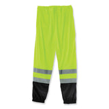ergodyne® GloWear 8910BK Class E Hi-Vis Pants with Black Bottom, Polyester, 2X-Large/3X-Large, Lime, Ships in 1-3 Business Days (EGO23957) Each