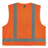 ergodyne® GloWear 8249Z Class 2 Economy Surveyors Zipper Vest, Polyester, X-Small, Orange, Ships in 1-3 Business Days (EGO24011) Each