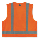 ergodyne® GloWear 8249Z Class 2 Economy Surveyors Zipper Vest, Polyester, Large/X-Large, Orange, Ships in 1-3 Business Days (EGO24015) Each