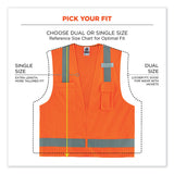 ergodyne® GloWear 8249Z Class 2 Economy Surveyors Zipper Vest, Polyester, Large/X-Large, Orange, Ships in 1-3 Business Days (EGO24015) Each