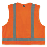 ergodyne® GloWear 8249Z Class 2 Economy Surveyors Zipper Vest, Polyester, 4X-Large/5X-Large, Orange, Ships in 1-3 Business Days (EGO24019) Each
