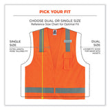 ergodyne® GloWear 8249Z Class 2 Economy Surveyors Zipper Vest, Polyester, 4X-Large/5X-Large, Orange, Ships in 1-3 Business Days (EGO24019) Each
